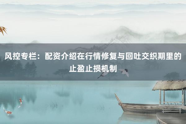风控专栏：配资介绍在行情修复与回吐交织期里的止盈止损机制