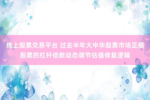 线上股票交易平台 过去半年大中华股票市场正规股票的杠杆倍数动态调节估值修复逻辑