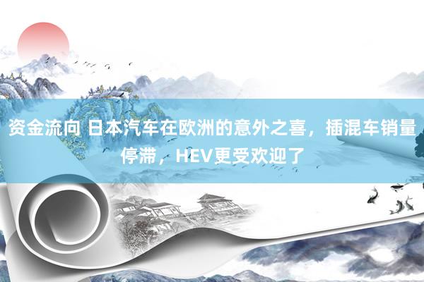 资金流向 日本汽车在欧洲的意外之喜，插混车销量停滞，HEV更受欢迎了